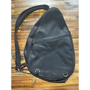 NORM THOMPSON Teardrop Black Nylon Sling Backpack Bag Unisex TRAVEL